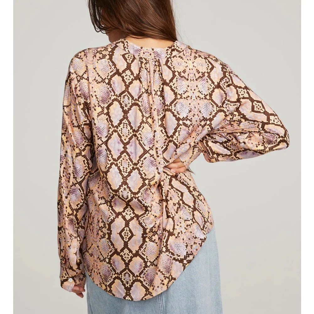 Denver Python Print Blouse - Picture 3 of 7